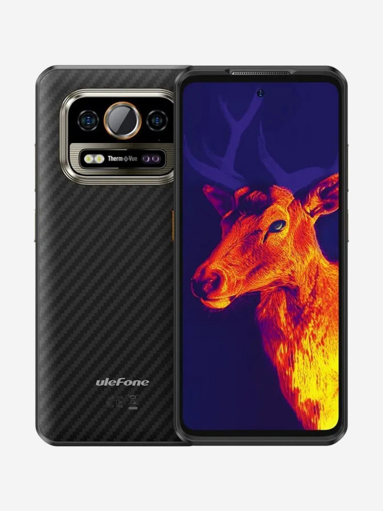 Смартфон Ulefone Armor 25T 8+256GB Frost Black, 6.78”, FHD+, 120Hz, MTK G99, And14, 50+64, 32, ThermoVue, 6500mAh