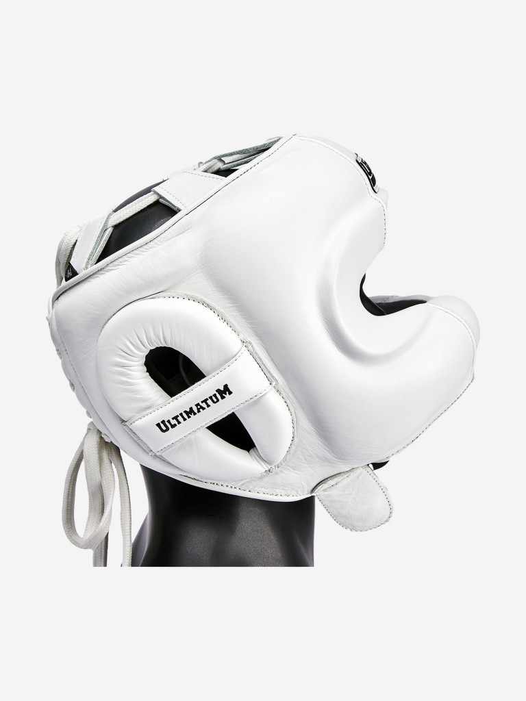 Боксёрский шлем с бампером ULTIMATUM BOXING GEN3FACEBAR WHITEFORCE