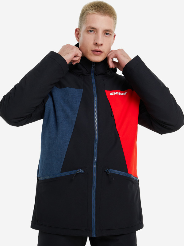 Куртка утепленная мужская Ziener Pastaro темно-синий цвет — купить за 12599 руб. со скидкой 30 %, отзывы в интернет-магазине Спортмастер