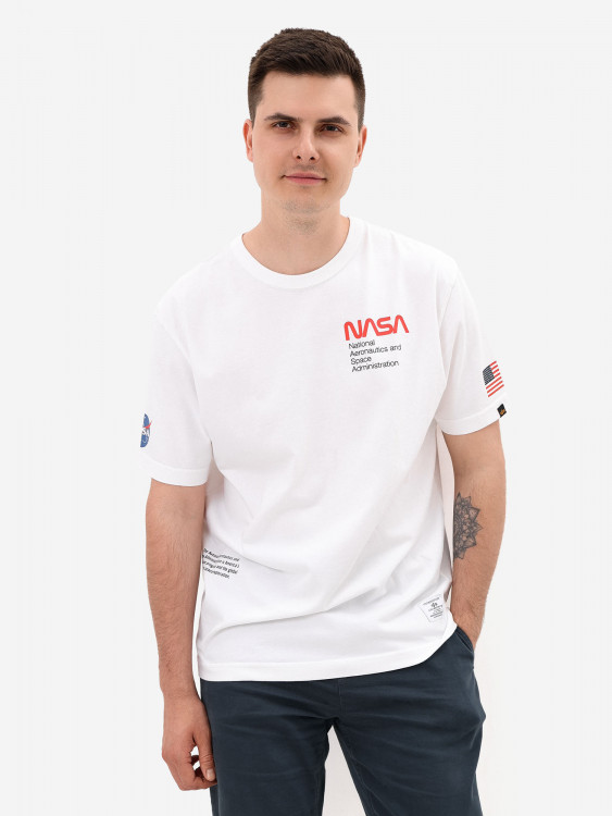 Футболка NASA Worm Logo Alpha Industries