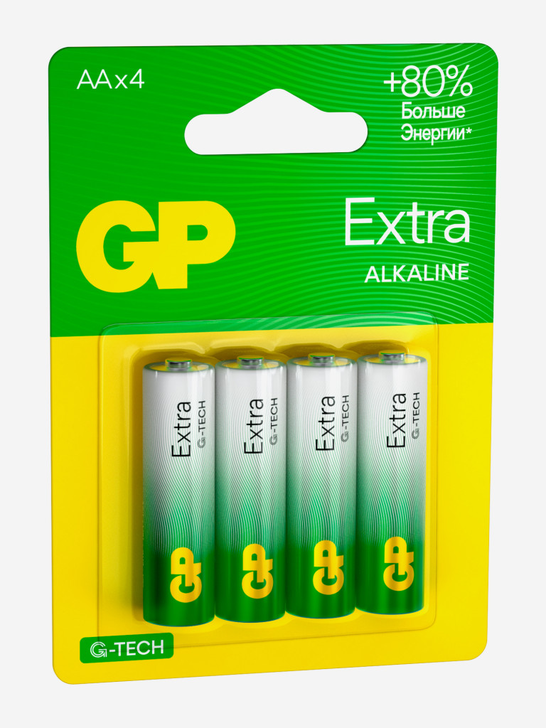 Батарейки щелочные GP LR6-CR4 Extra, 4 шт.