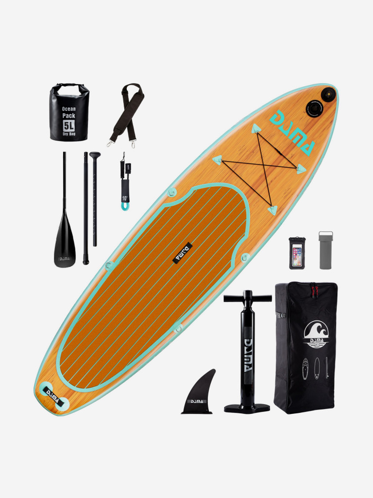 Надувная SUP-доска DAMA SERIES Wooden Nature, 11'x33"x6" 335*84*15 см сапборд