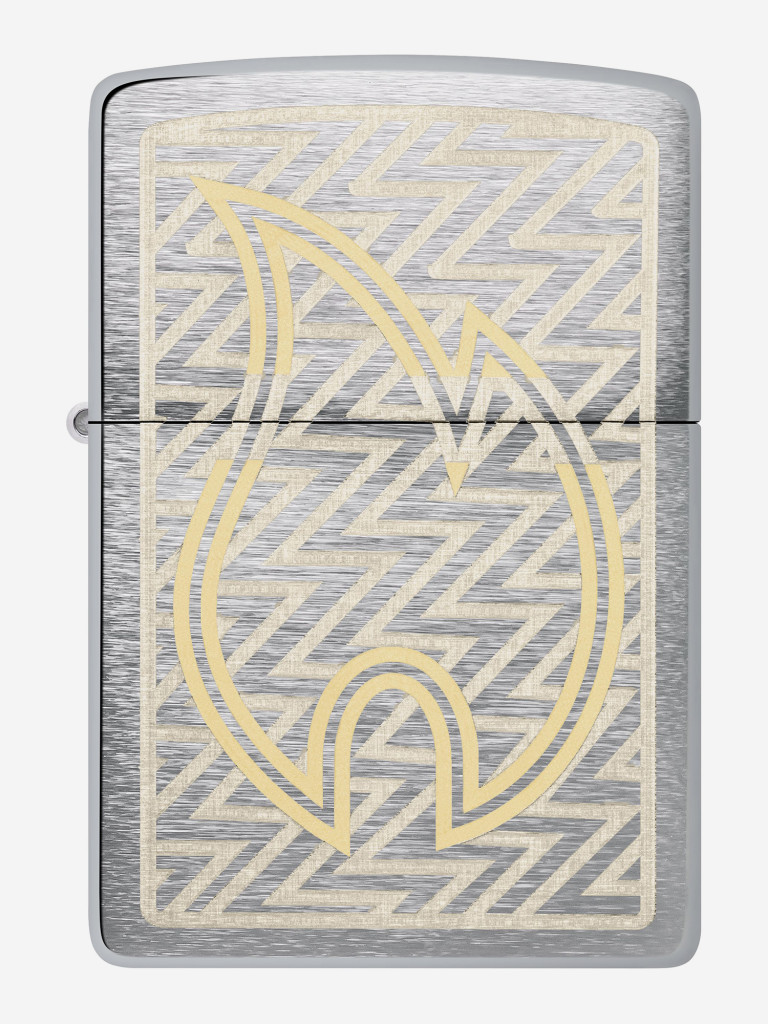 Зажигалка бензиновая ZIPPO 48789 Brushed Chrome