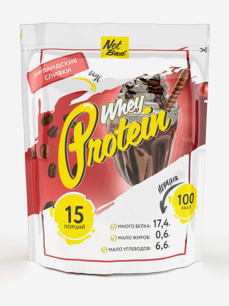 Протеин сывороточный, NotBad Whey Protein, 450 г, Ирландские сливки