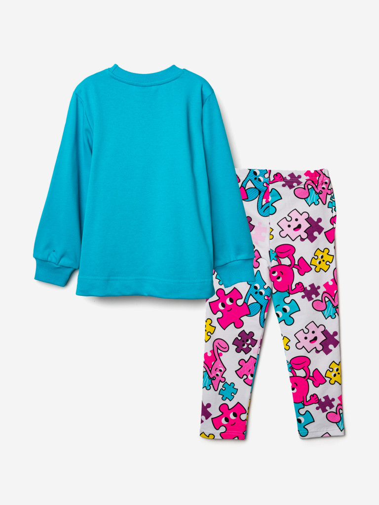 Комплект для девочки: легинсы, толстовка PlayToday