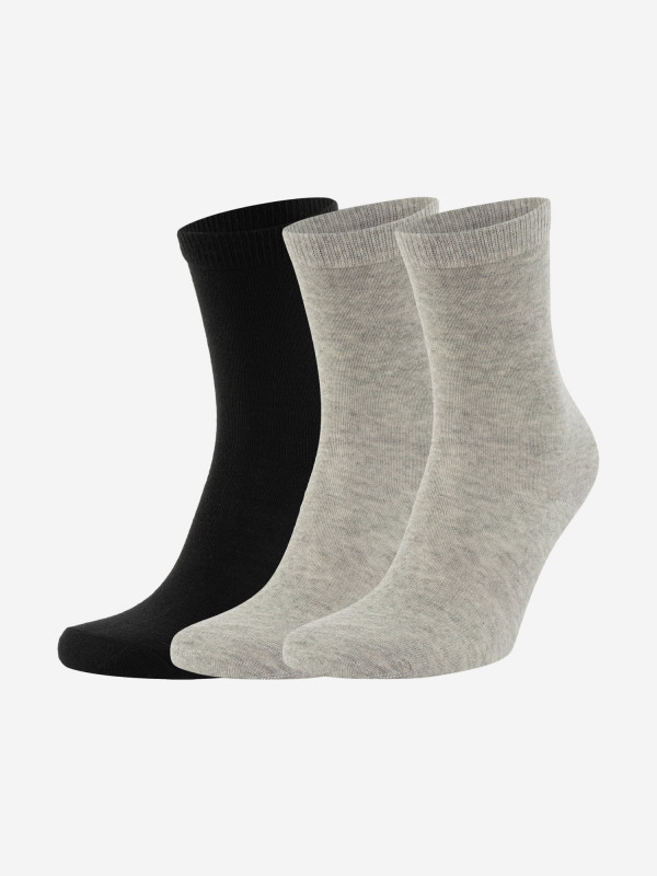 Носки Demix, 3 пары серый/черный цвет — купить за 314 руб. со скидкой 30 %, отзывы в интернет-магазине Спортмастер