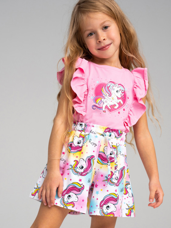 Комплект Playtoday для девочек: футболка, шорты