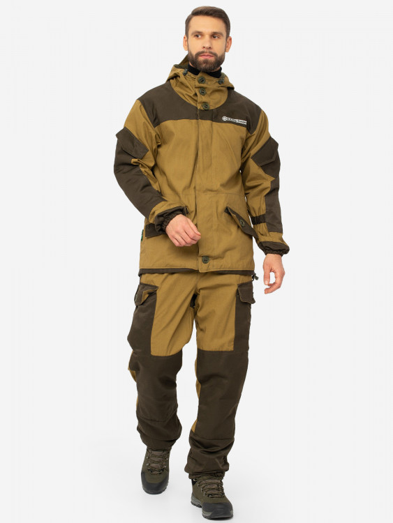 Костюм мужской Huntsman Горка-3 демисезонный ветровлагозащитный из комбинации тканей ткань Палатка/Грета