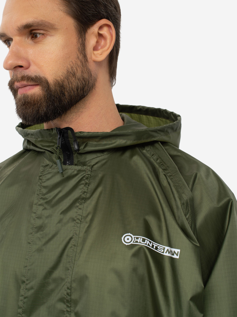 Плащ мужской Huntsman ВВЗ для рыбалки и охоты, ткань таффета 3000 мм вод.ст.