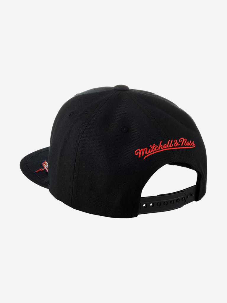 Бейсболка с прямым козырьком MITCHELL NESS HHSS2997-GSWYYPPPBLCK Golden State Warriors NBA