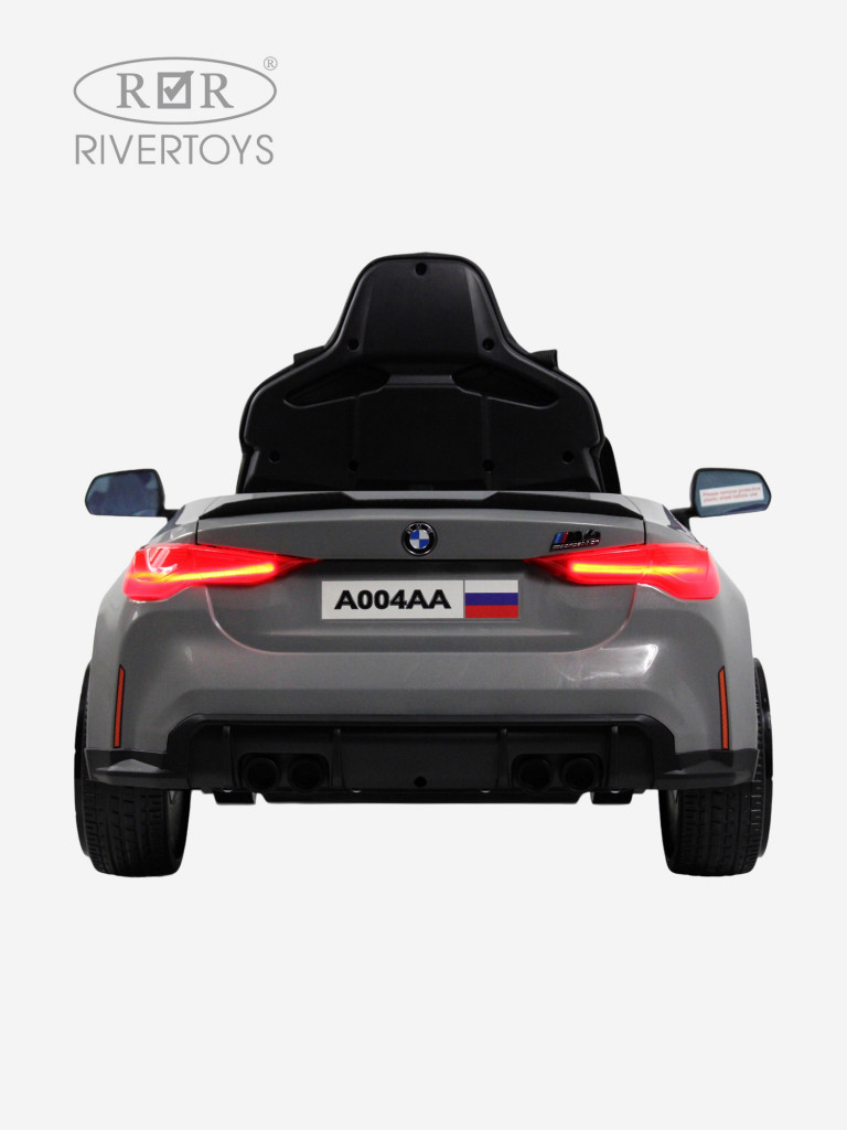 Детский электромобиль RIVERTOYS BMW M4 (A004AA) серый