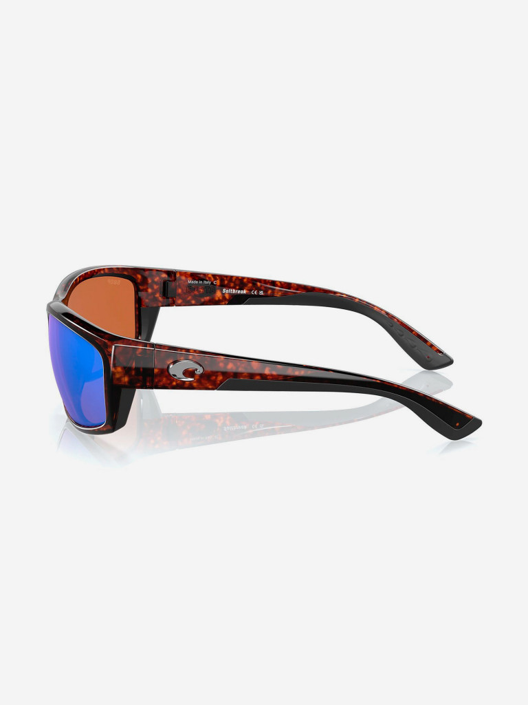 Очки поляризационные Costa Del Mar Saltbreak 580P, L, regular fit, tortoise/green mirror