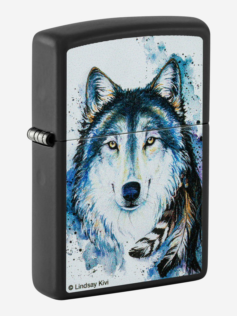 Зажигалка бензиновая ZIPPO 48936 Feed the Good Wolf