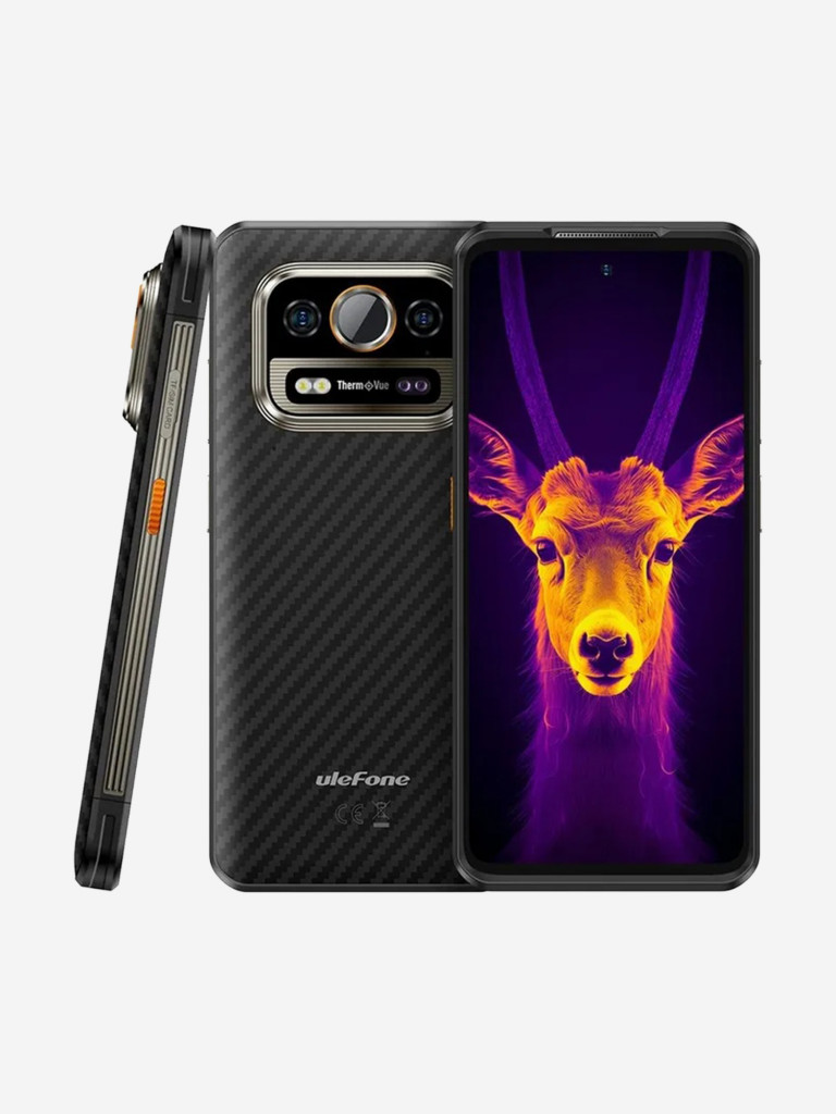 Смартфон Ulefone Armor 25T Pro 6+256GB Frost Black, 6.78”, FHD+, IPS, 120Hz, MT6300, 5G, And14, 50+64MP, 32MP, ThermoVue, 6500mAh