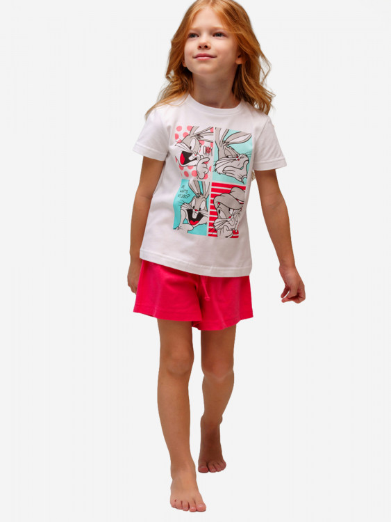 Комплект для девочек: футболка, шорты PlayToday