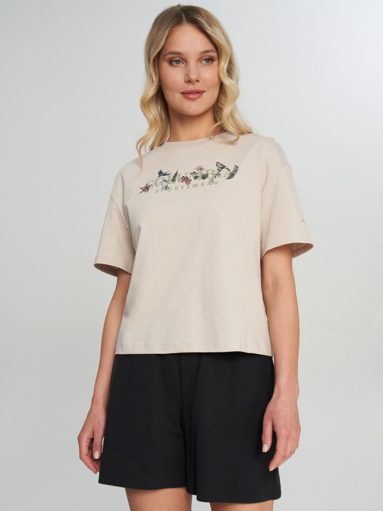 Футболка женская Columbia Rolling Bend Graphic Relaxed Crop SS