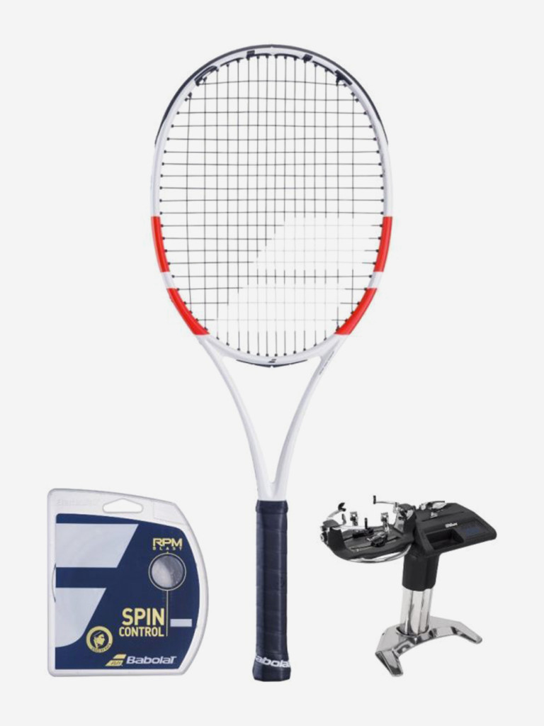 Ракетка для большого тенниса Babolat PURE STRIKE 16/19 (2024), белый/красный/черный (323), 3