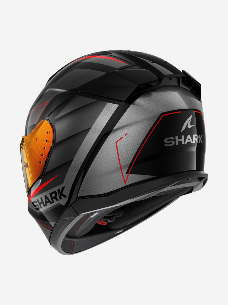 Мотошлем интеграл Shark D-SKWAL 3 SIZLER Black/Anthracite/Red