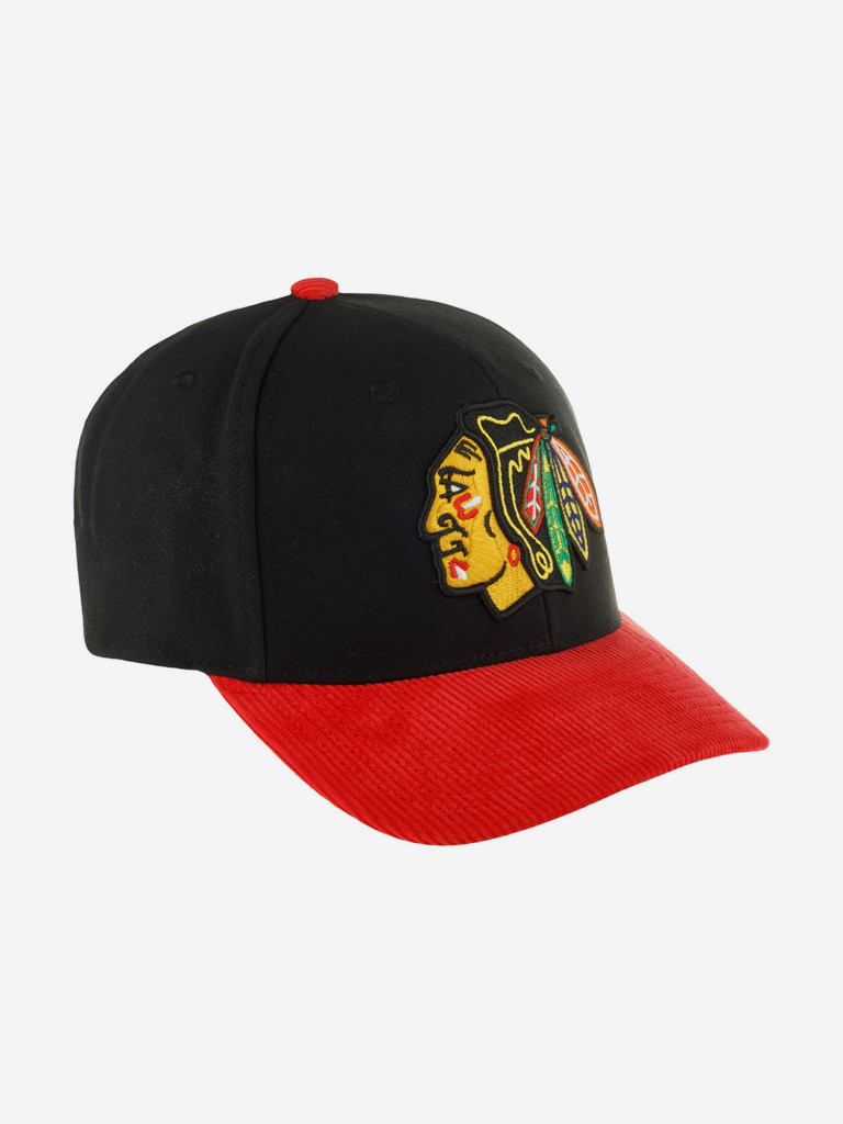 Бейсболка MITCHELL NESS HP7974-CBHBLCK Chicago Blackhawks NHL (черный)