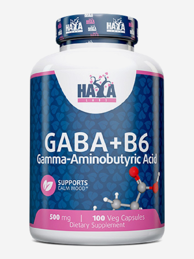 Gaba (Габа) + витамин В6 HAYA LABS 100 капсул