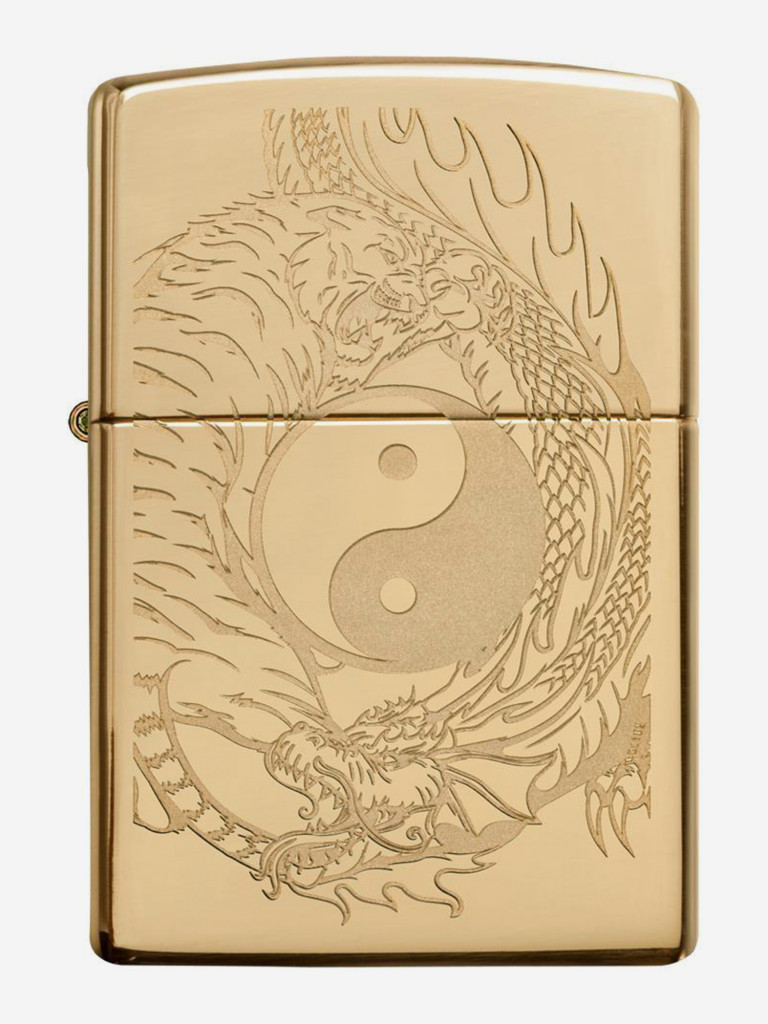 Зажигалка бензиновая ZIPPO 49024 Tiger and Dragon