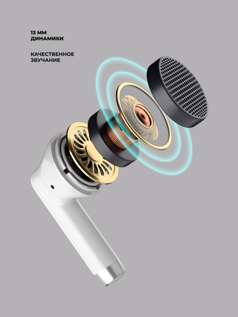Беспроводные наушники с микрофоном Air Urban, TWS, bluetooth 5.3, 320 мАч