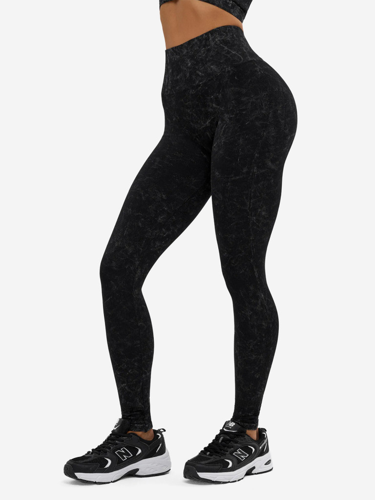 Лосины женские Bona Fide: Marble Leggings "Black"