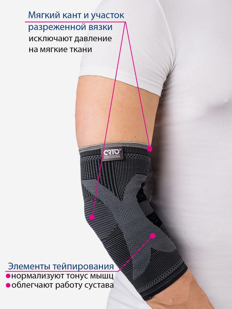 Бандаж на локтевой сустав ORTO Professional KEL 400