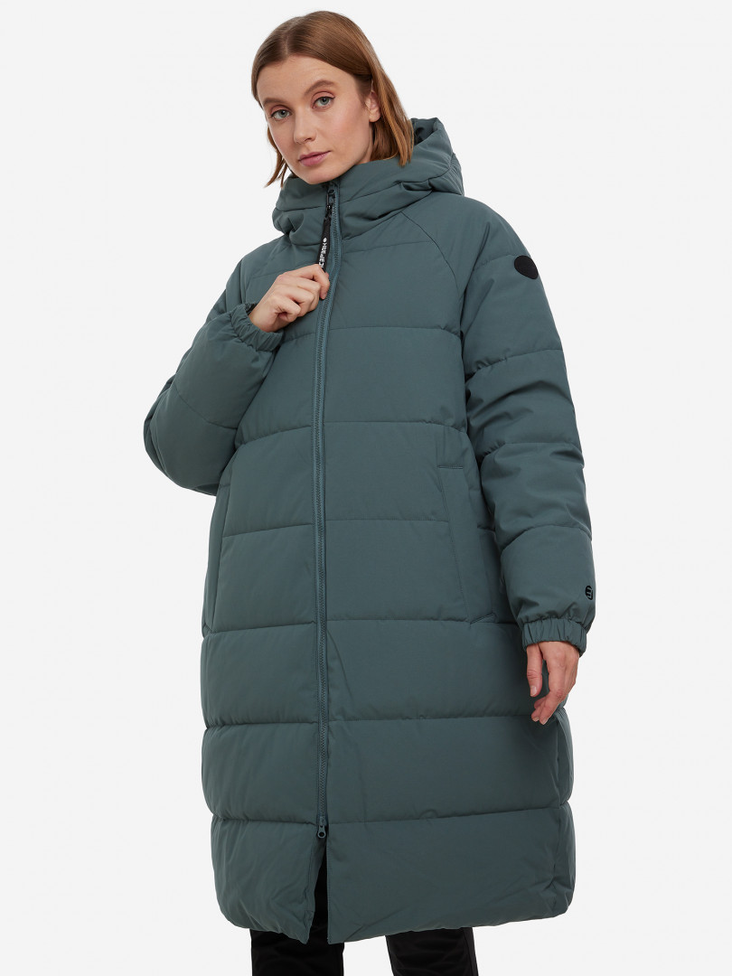 фото Пальто утепленное женское icepeak adata, зеленый