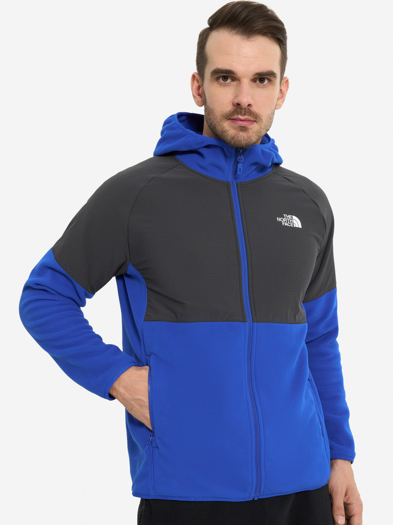 фото Джемпер флисовый мужской the north face glacier heavyweight, синий