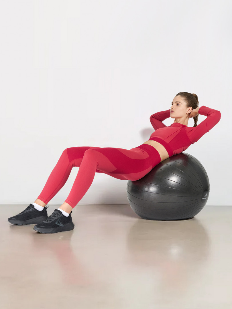 Мяч гимнастический с утяжеленным основанием Demix 65 см Черный 1039₽