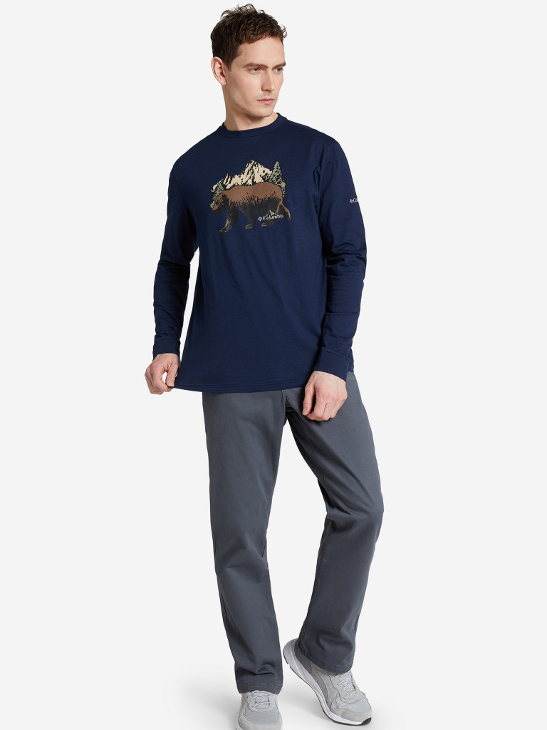 Лонгслив мужской Columbia Blue Reef LS Graphic Tee