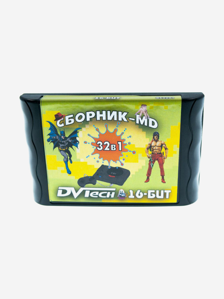 Картридж игровой DVTech 32 игр (на русском) 16bit