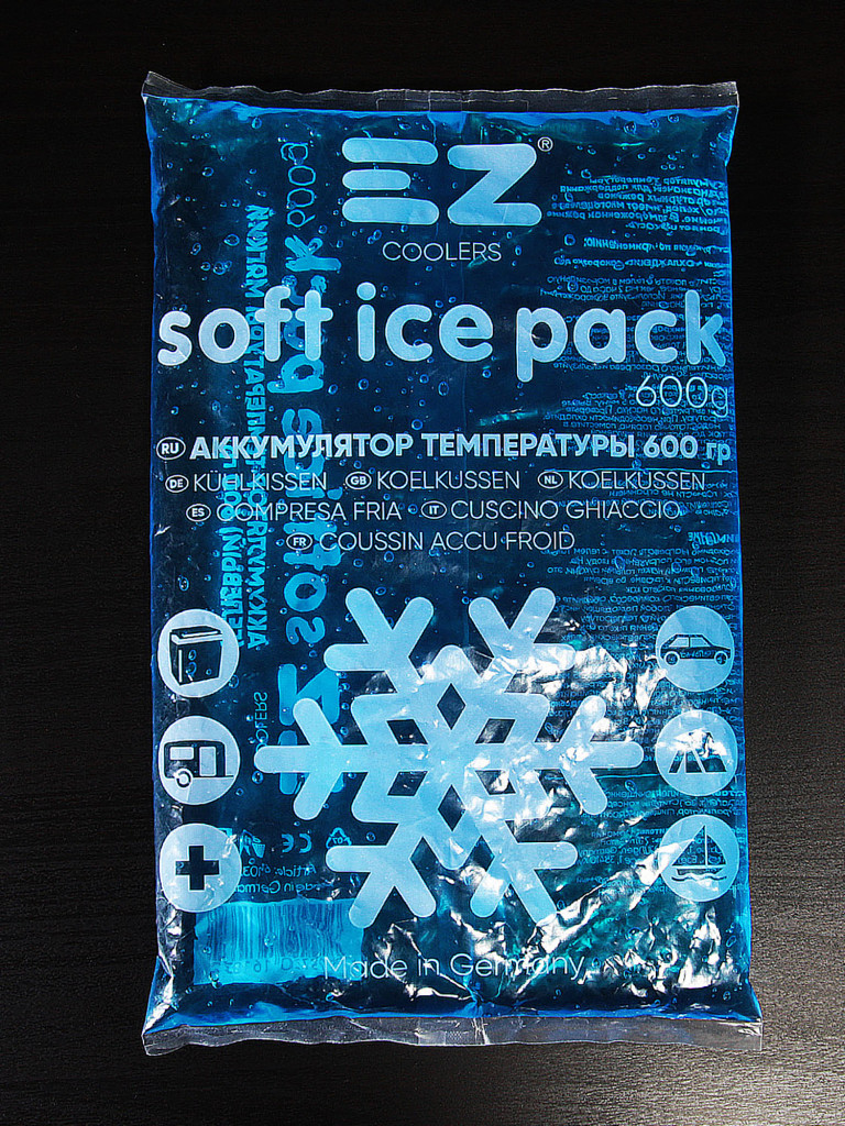 Аккумулятор холода EZ COOLERS Soft ice pack, 600 г, гелевый