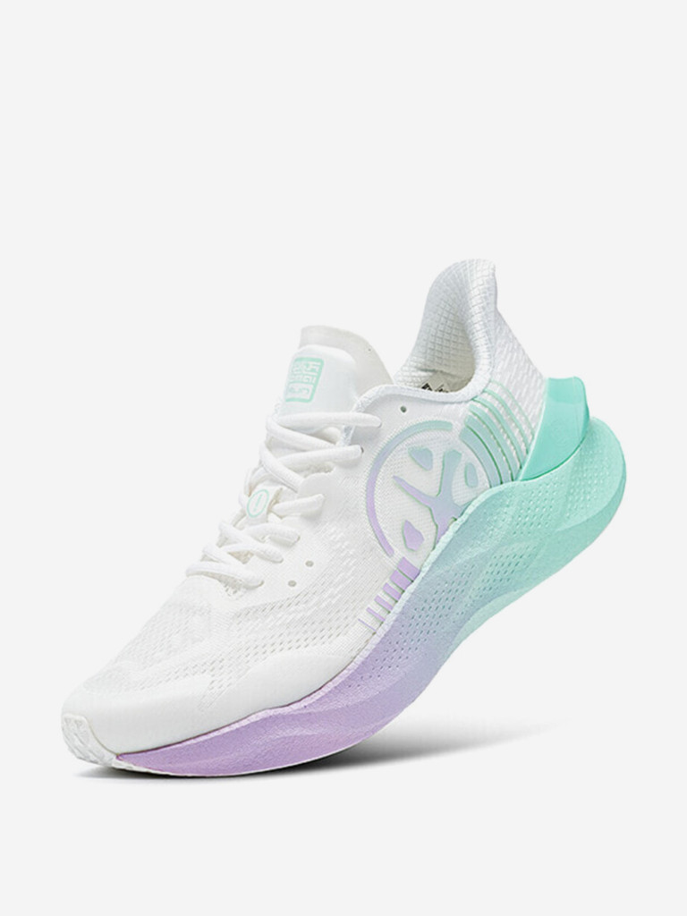 Кроссовки BMAI Carbon Mix Plus Running Shoes Men's Low top Icy Snow/Mint Green/Rosemary Purple
