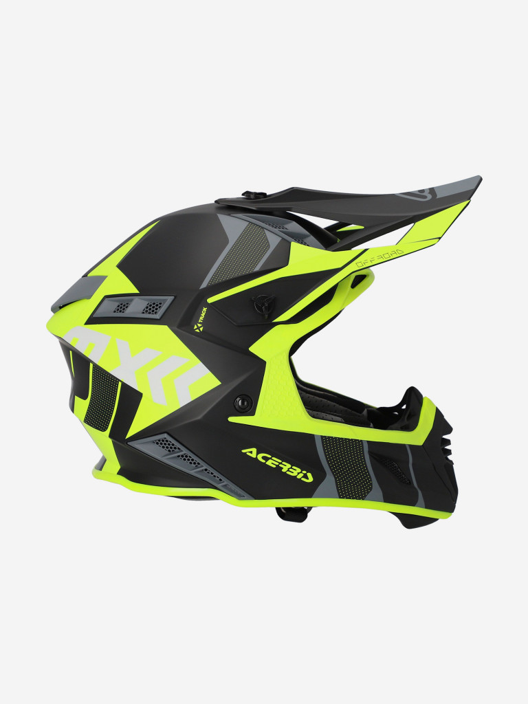 Мотошлем кроссовый взрослый Acerbis X-TRACK 22-06 Black/Fluo-Yellow