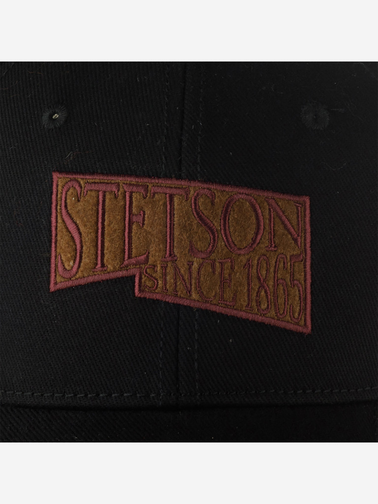 Бейсболка STETSON 7721174 BASEBALL BRUSHED TWILL (черный)