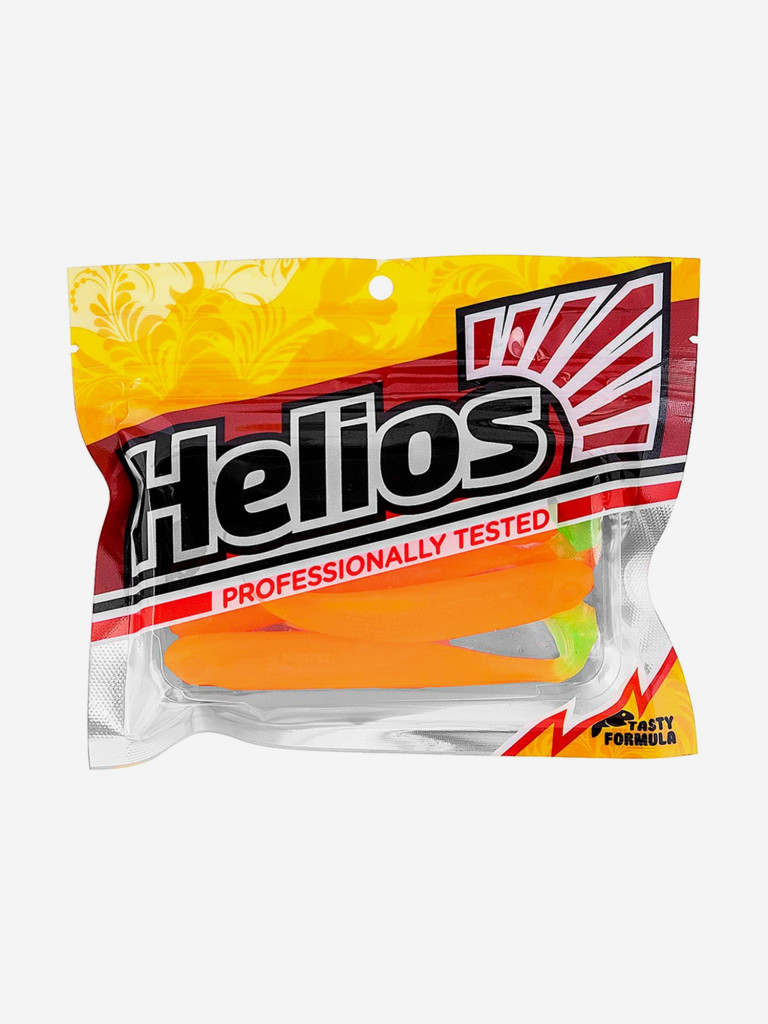 Мягкая приманка Helios Jumbo, 4,95" / 12,5 см, Orange & Greene, 5 штук (HS-7-025)