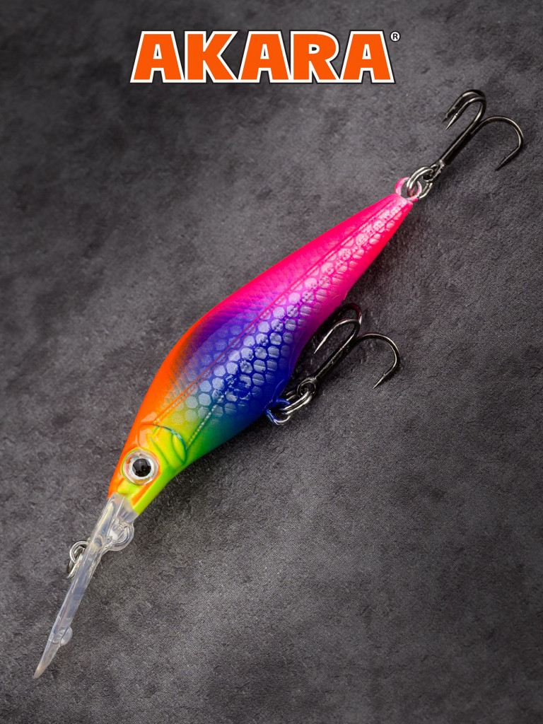 Воблер Akara Fang 50F минноу плавающий на окуня, голавля, форель 3,5гр A67