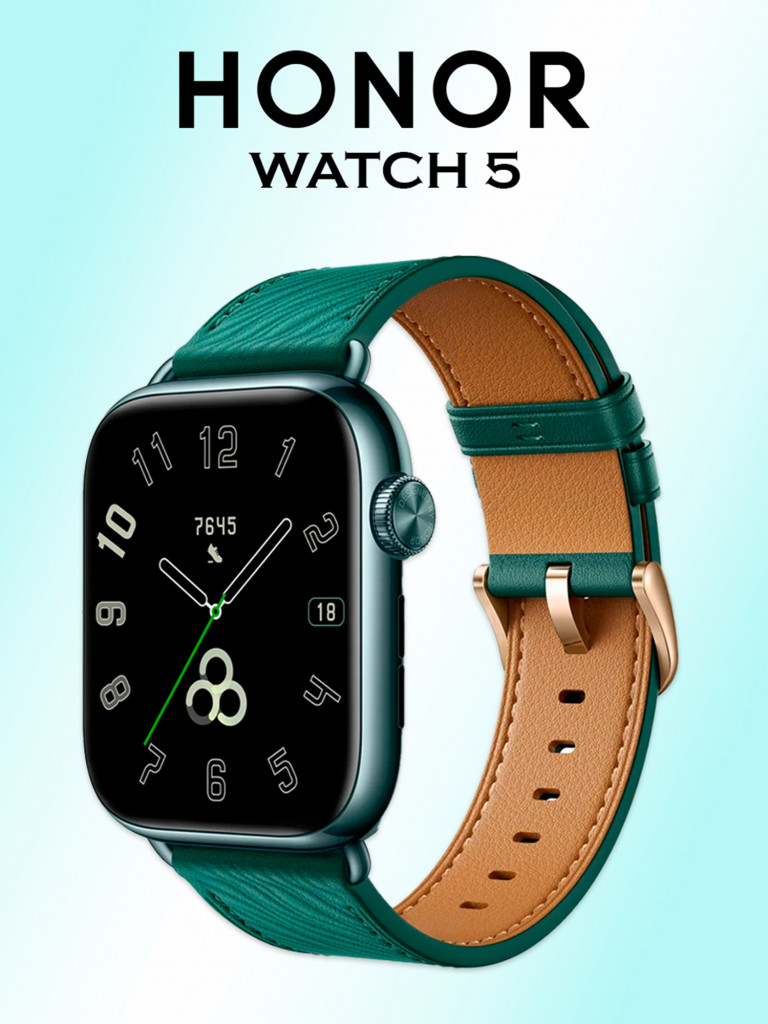 Умные часы HONOR Watch 5, STL-B19, зеленые