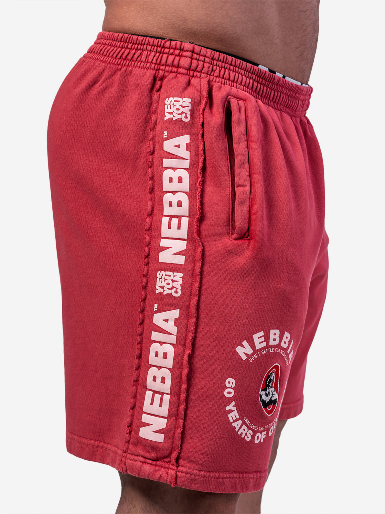 Шорты спортивные NEBBIA Washed Sweat Shorts LEGEND 786