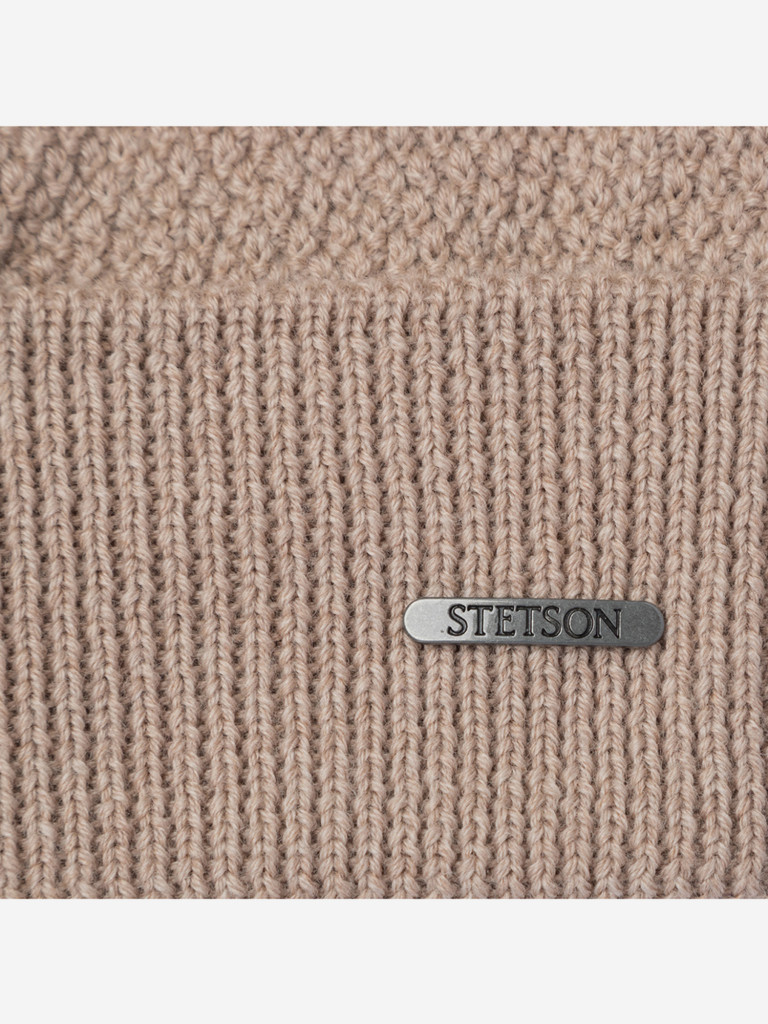 Шапка с отворотом STETSON 8599396 BEANIE MERINO WOOL