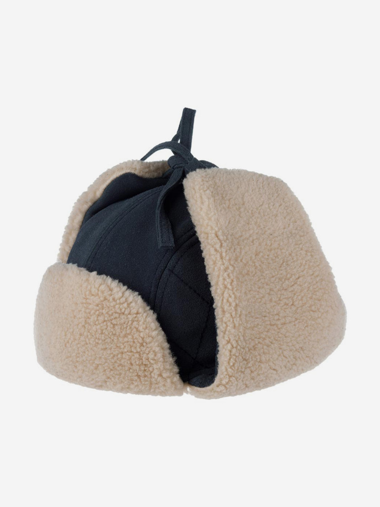 Шапка-ушанка STETSON 9297302 BOMBER CAP CALF SPLIT (синий)