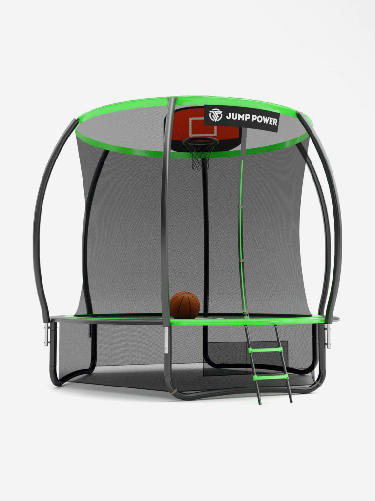 Батут Jump Power 8ft PRO Basket Green