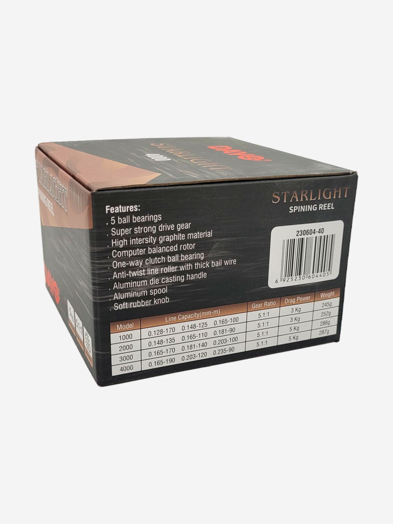 Катушка Dayo STARLIGHT 1000, с передним фрикционом