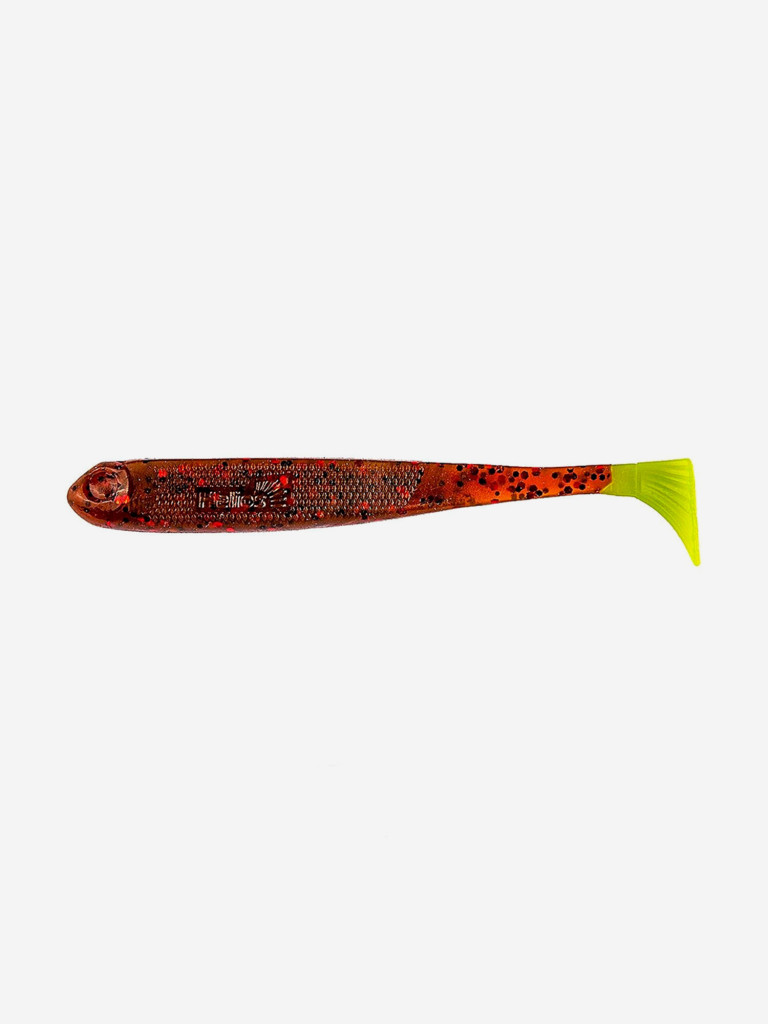 Мягкая приманка Helios Jumbo, 4,95'' / 12,5 см, Rusty Gold & Lime, 100 шт (HS-7-017-N)