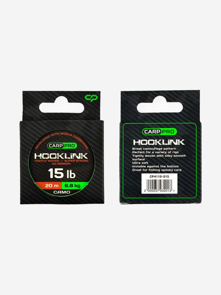 Поводковый материал CARP PRO Sinking Hooklink Camo 15lb 20м
