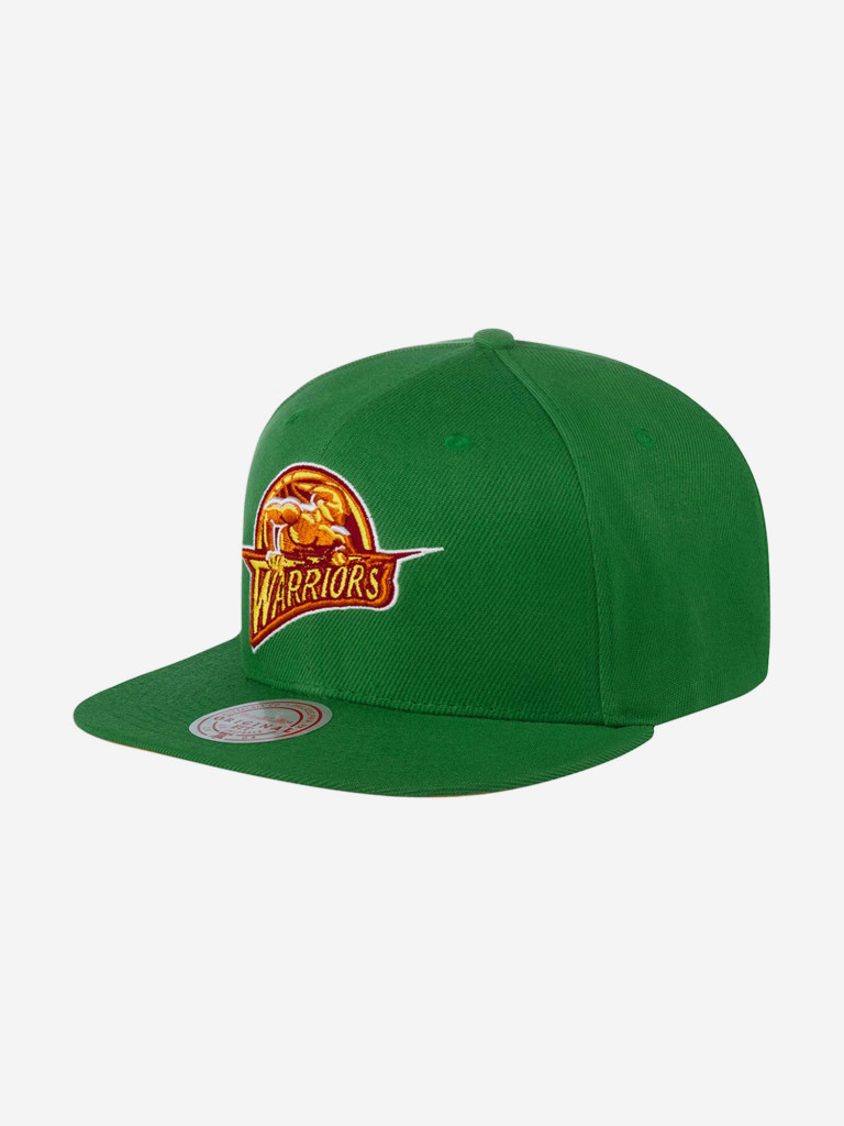 Бейсболка с прямым козырьком MITCHELL NESS 6HSSSH21296-GSWGREN Golden State Warriors NBA (зеленый)