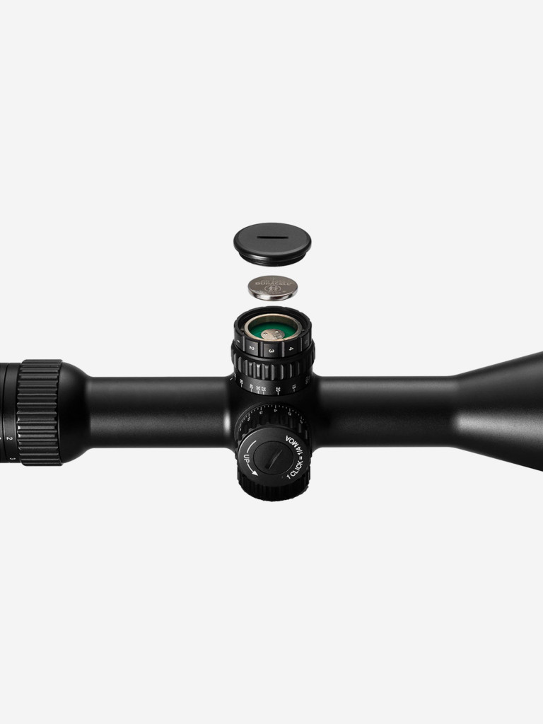Прицел Gaut Obsidian 2-16x50, SF-параллакс, сетка 31 (Half MD), подсветка красная, 30мм, поправки 1/4 МОА