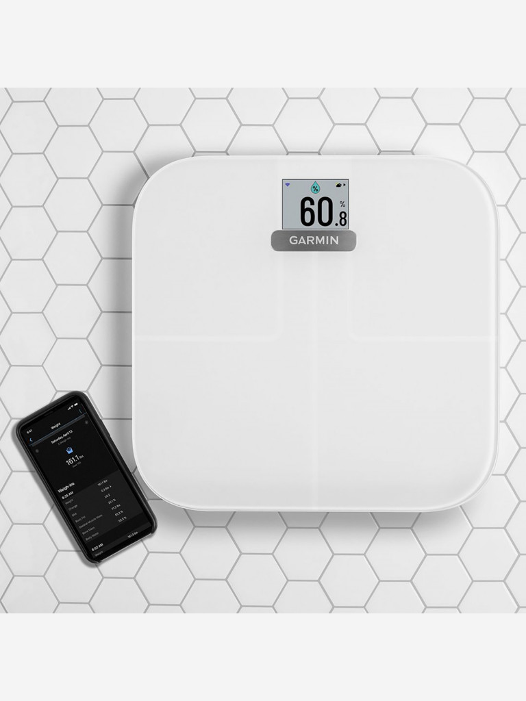Умные напольные Весы Garmin Index S2, белый